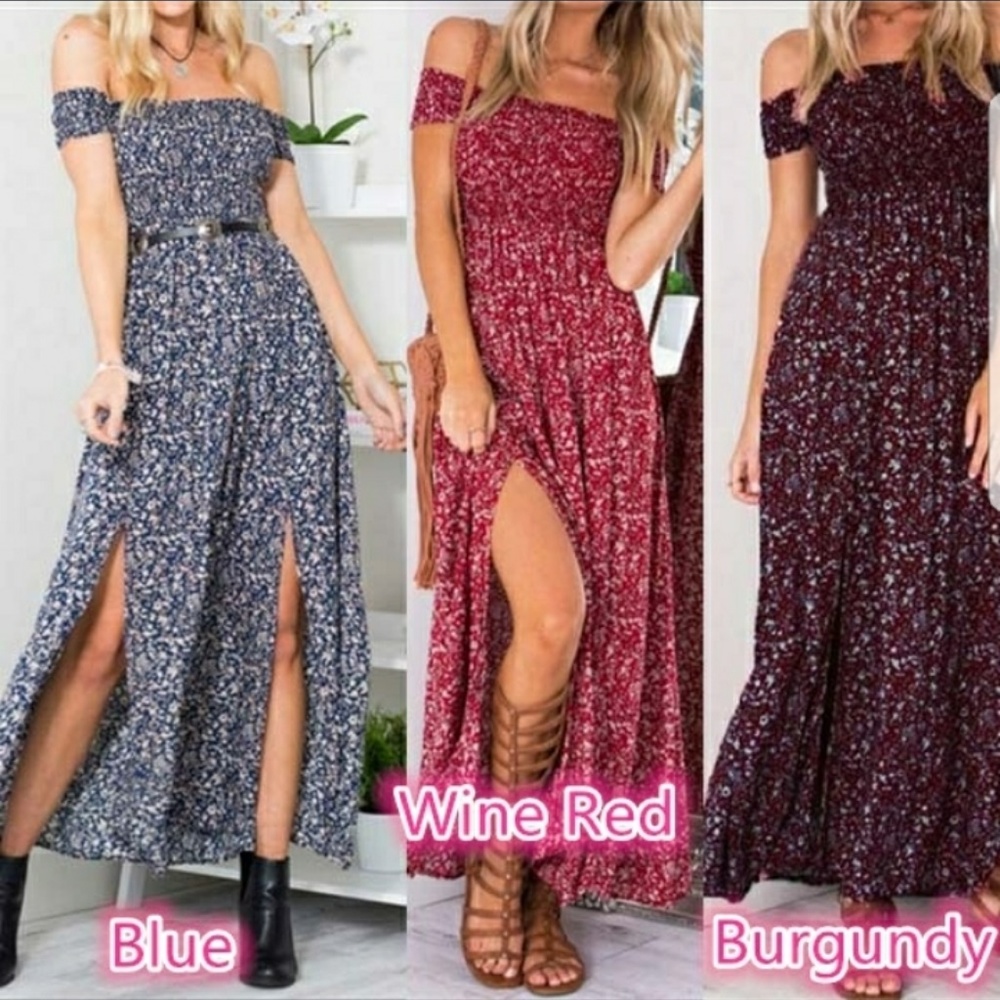 Summer Boho Long Maxi Dress - Picture 2 of 7